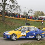 Dritter Sieg im ADAC Rallye Masters nach 2006 und 2013: Hermann Gaßner im Mitsuishi Lancer